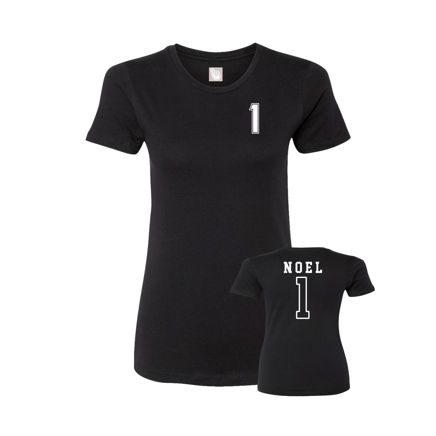 Womens Tee — Chest Back in Black