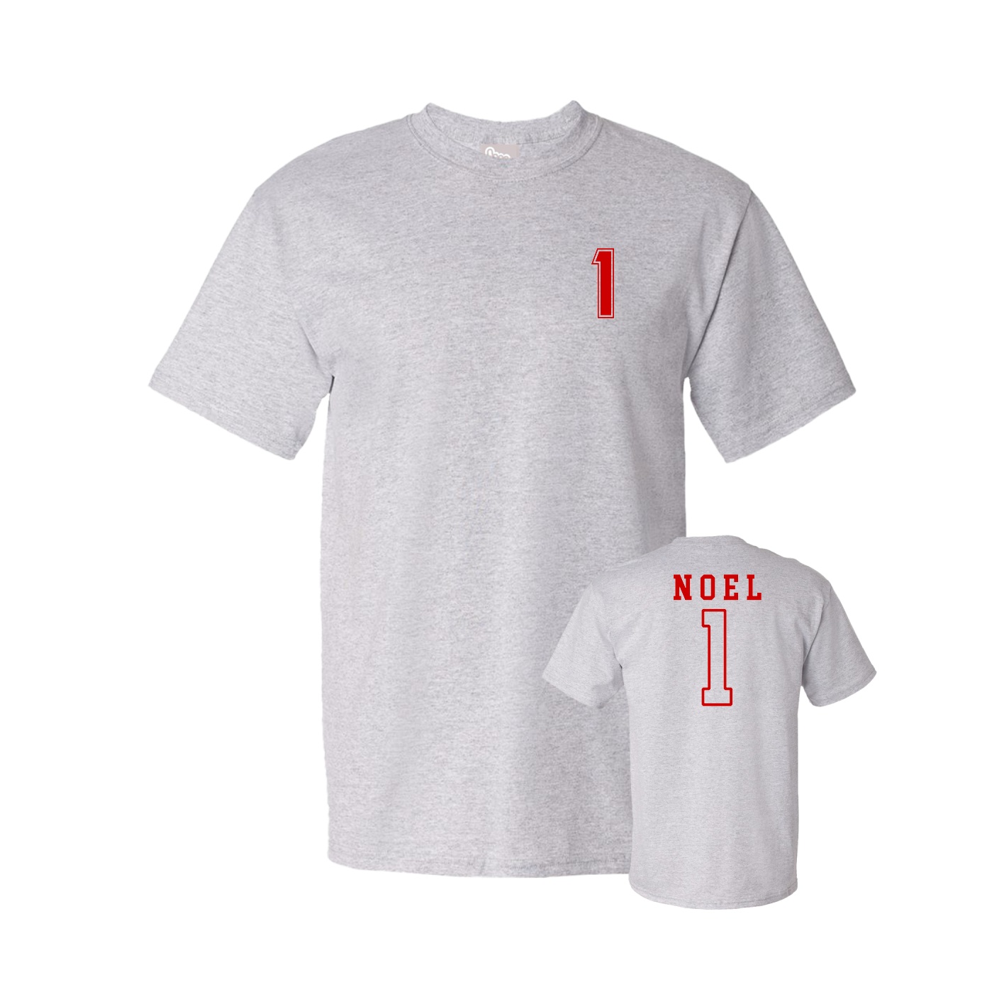 Youth Tee — Chest Back in Grey