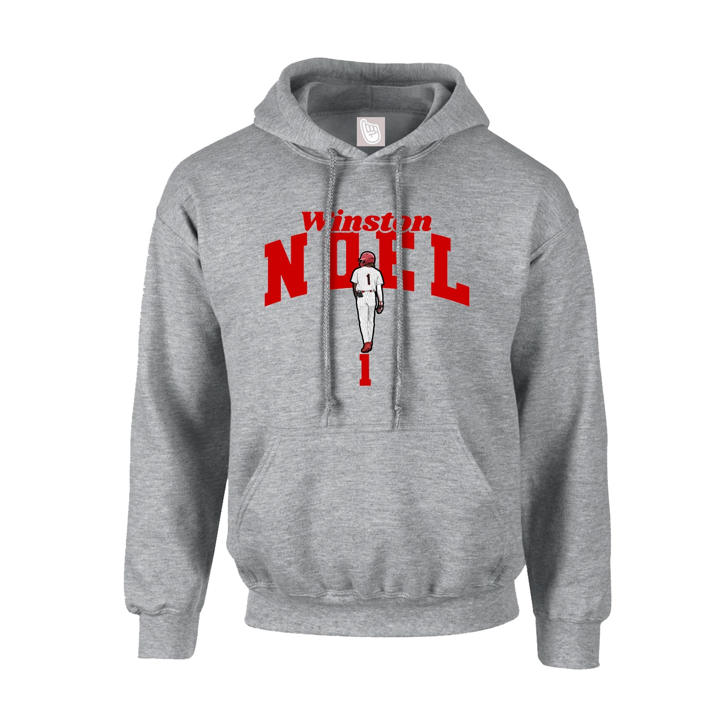 Hoodie — Signature Arch in Grey