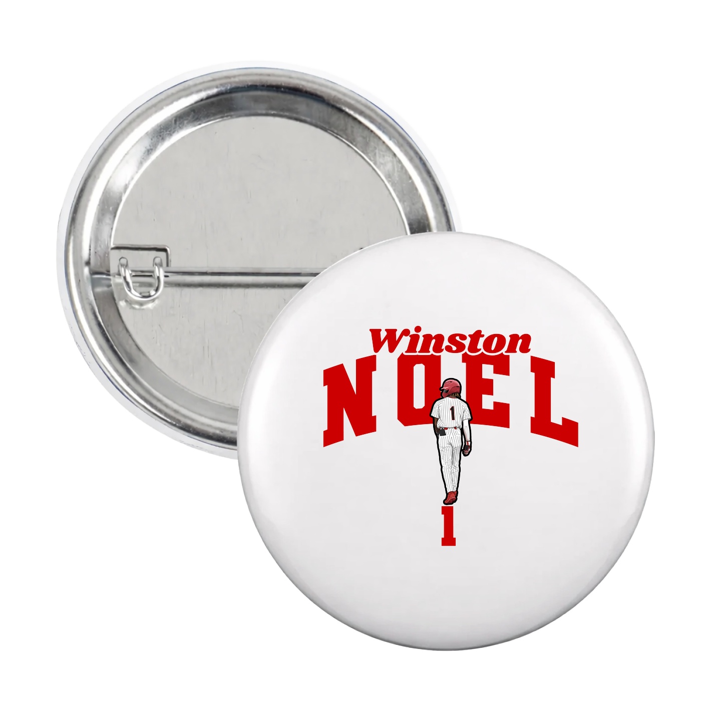 Game Day Button — Signature Arch in White