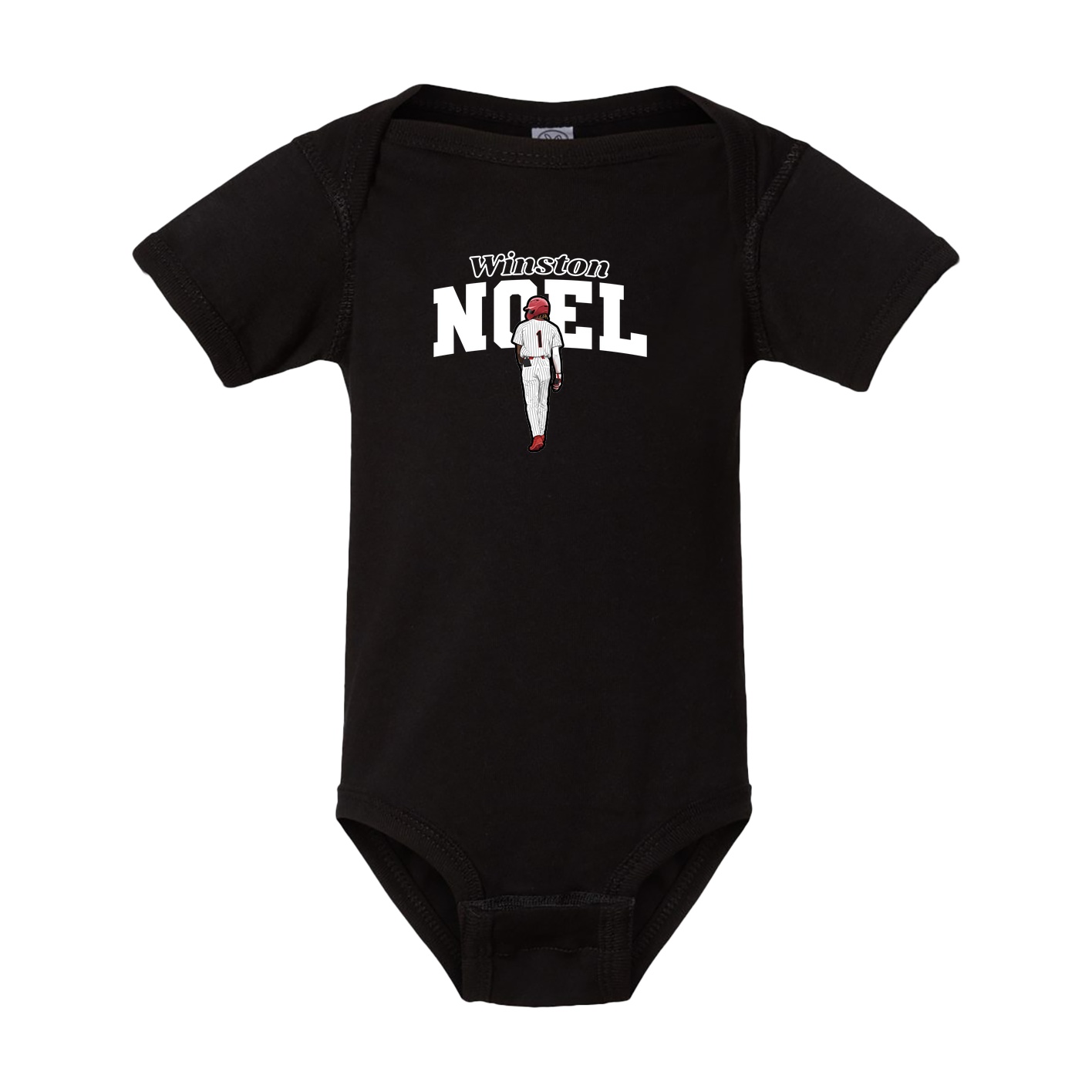 Baby Onesie — Name Arch in Black
