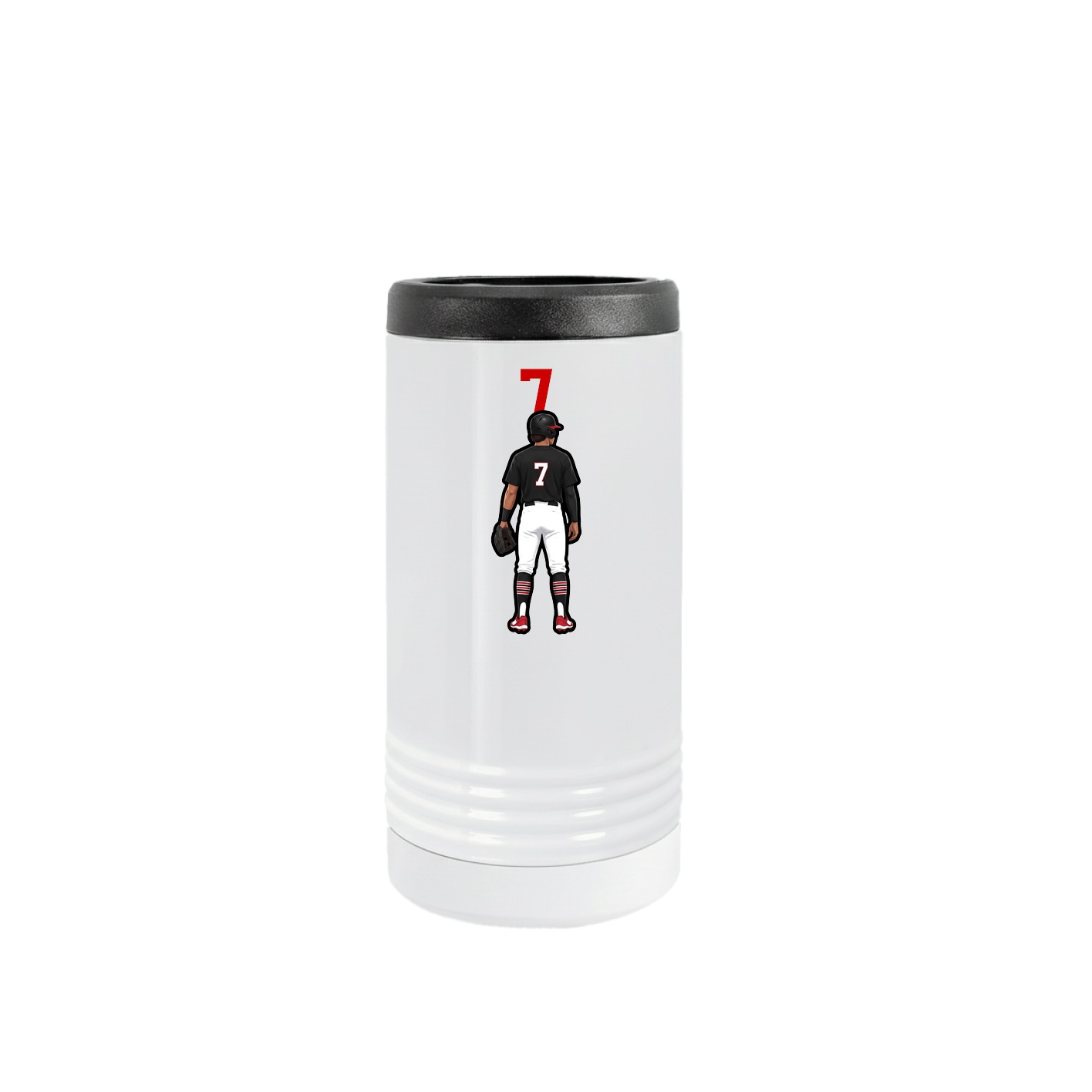 Slim Beverage Holder — Number Top in White