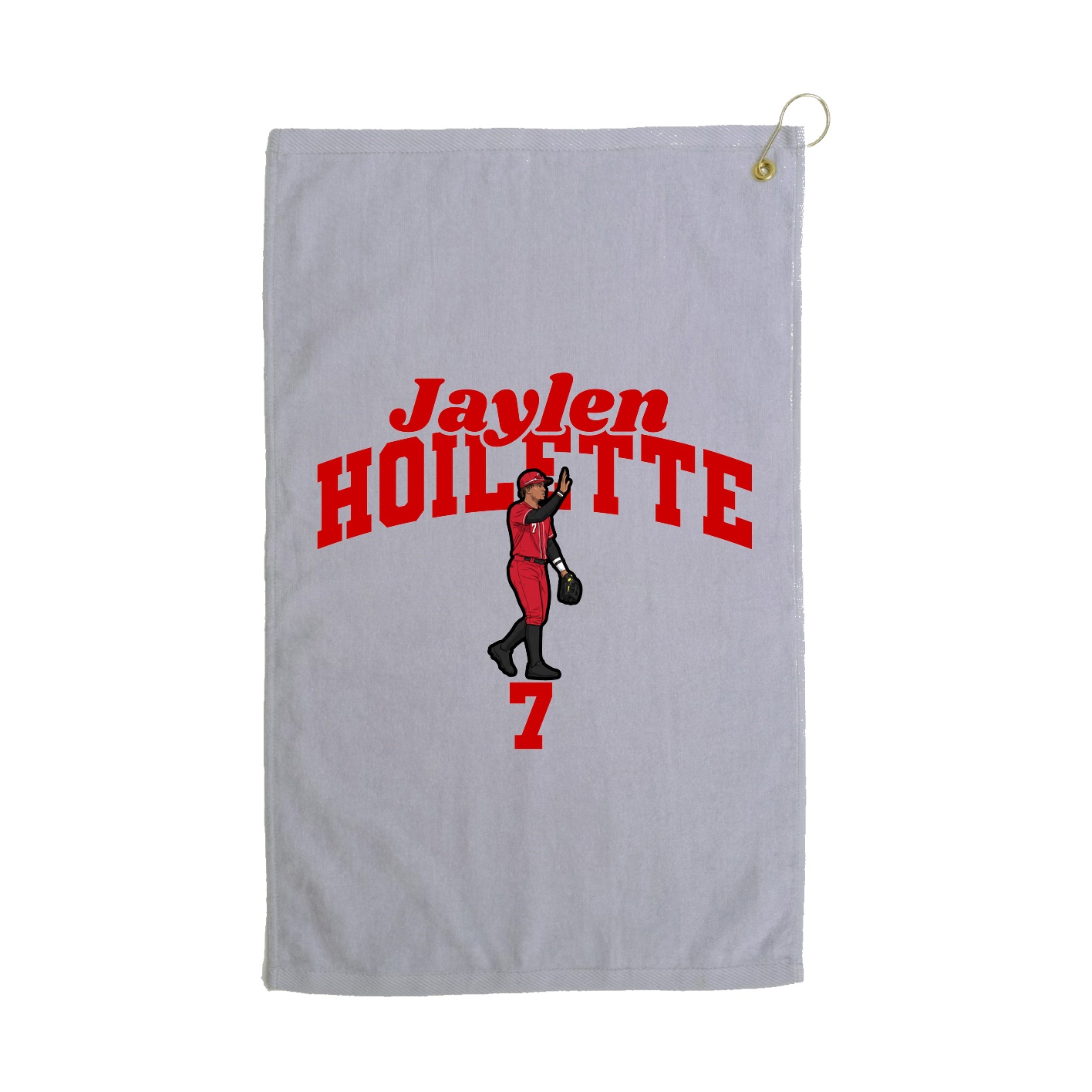 Golf Towel — Signature Arch in Grey