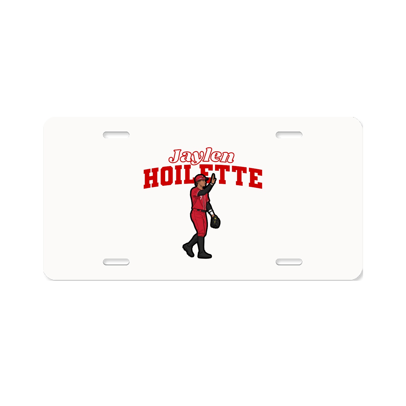 License Plate — Name Arch in Classic