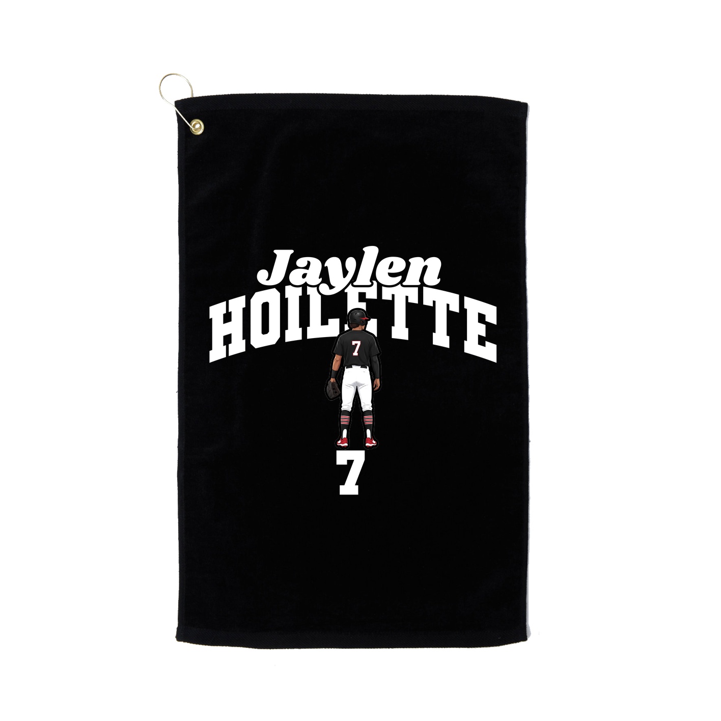 Golf Towel — Signature Arch in Black