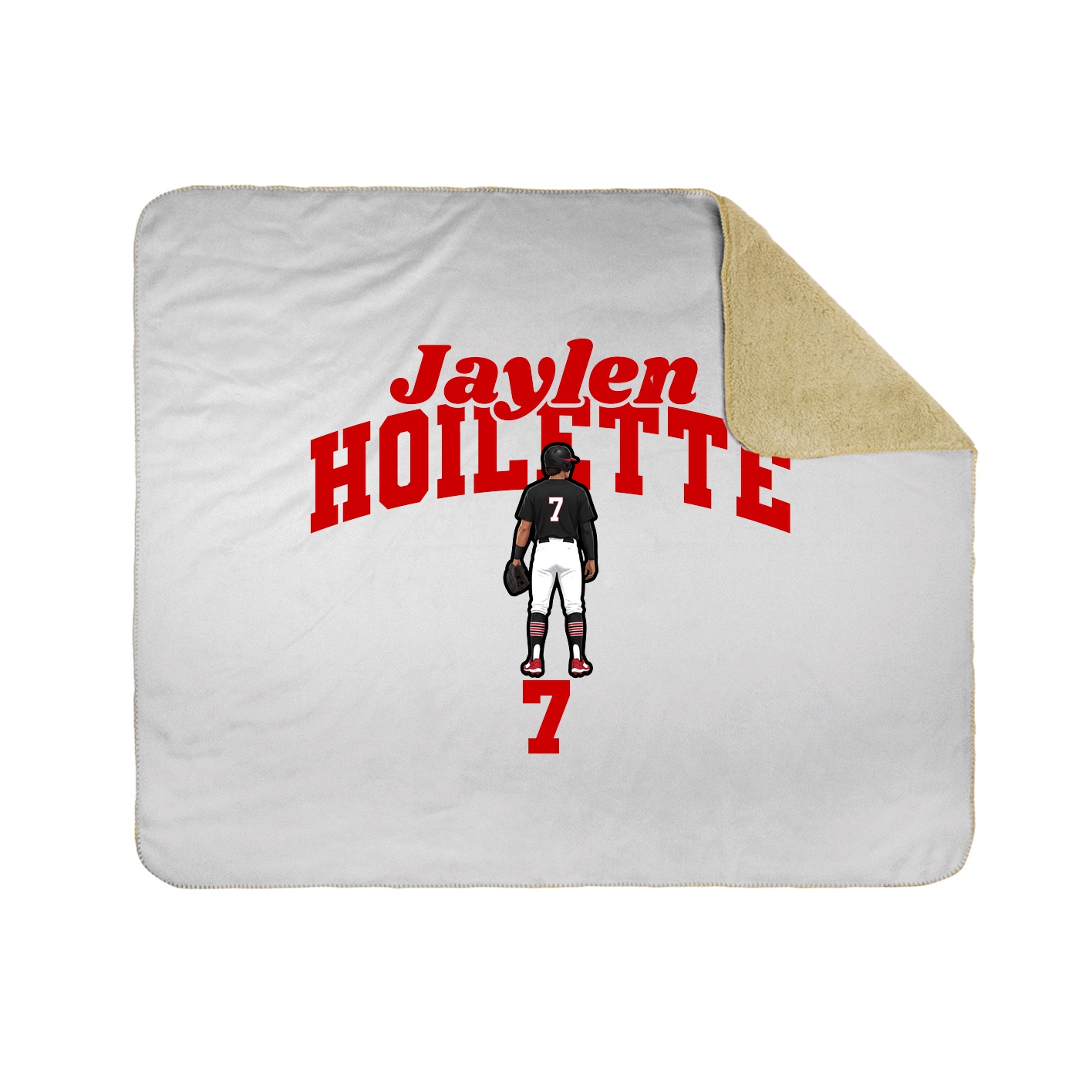 Throw Blanket — Signature Arch in White