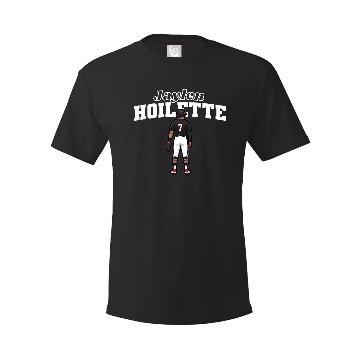 Youth Tee — Name Arch in Black