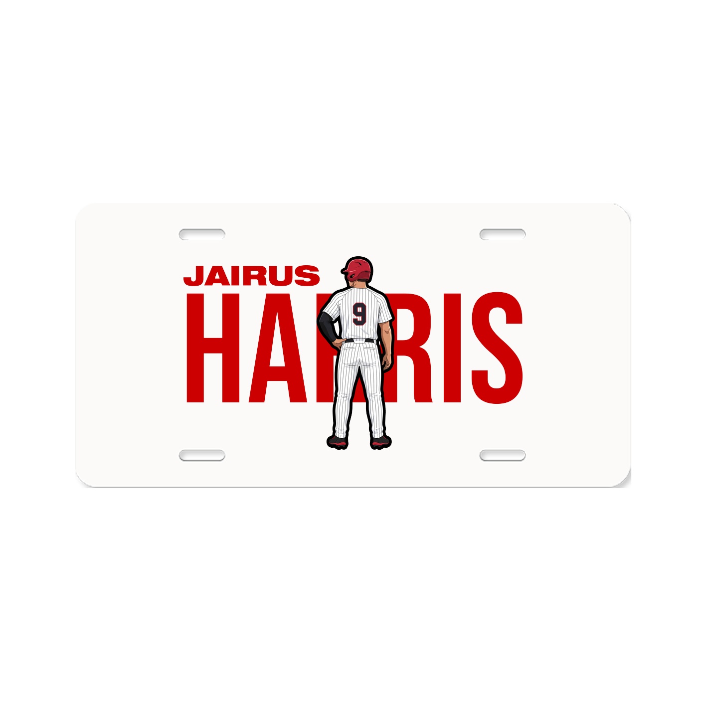 License Plate — Player Name in Classic