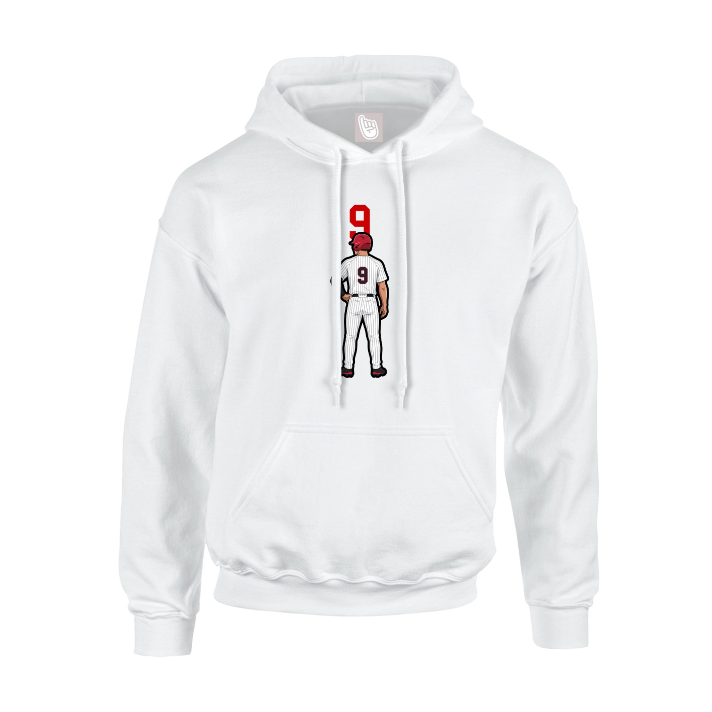 Hoodie — Number Top in White