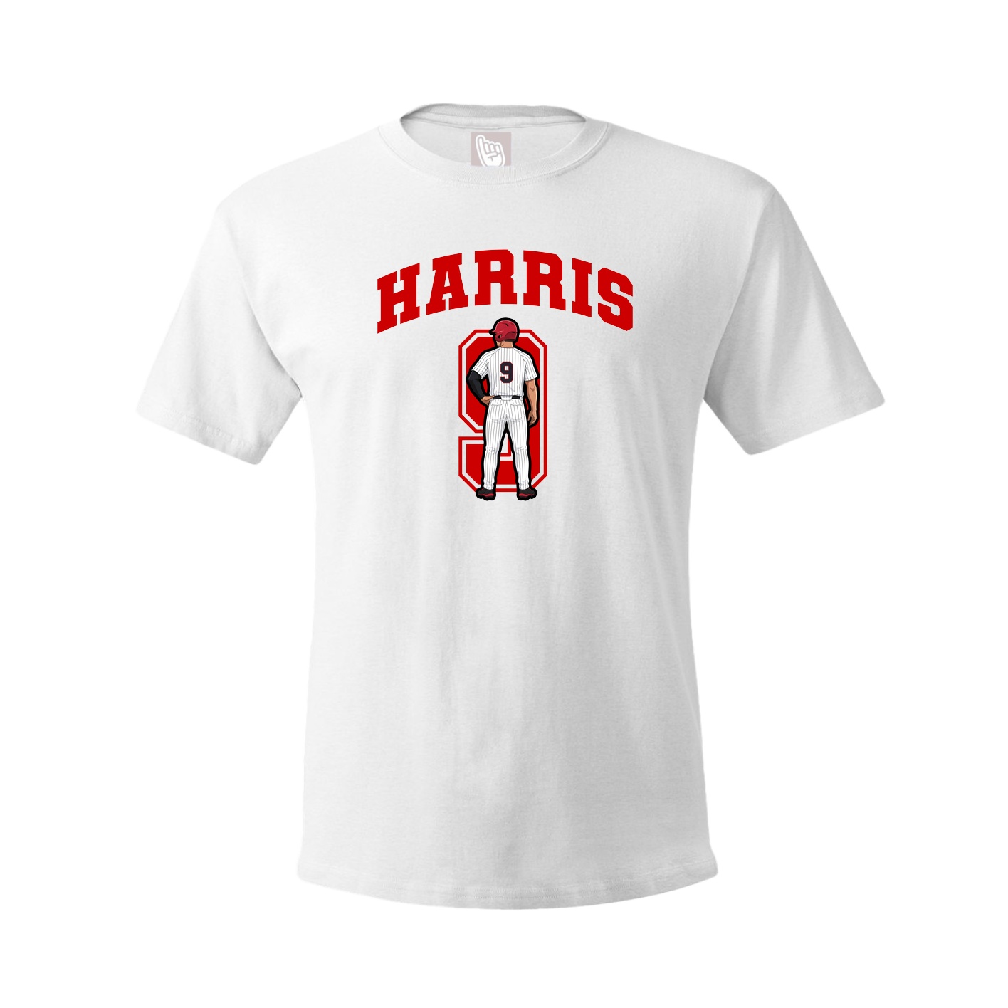 Youth Tee — Number in White