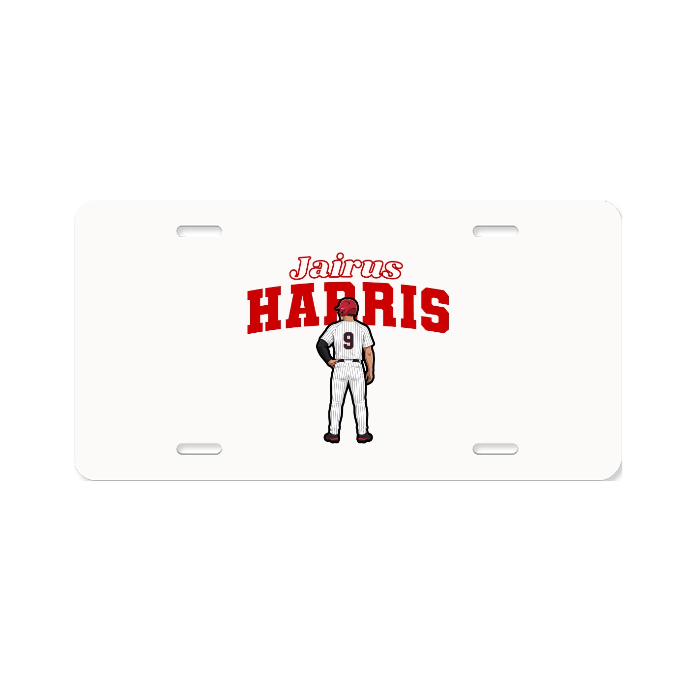 License Plate — Name Arch in Classic