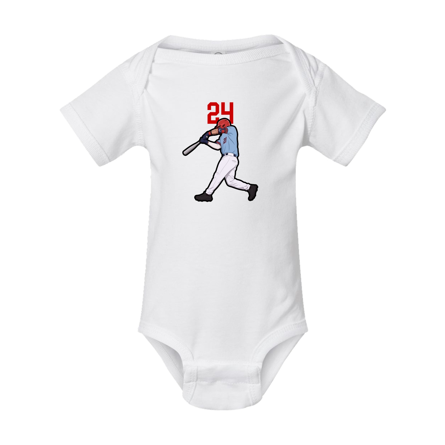 Baby Onesie — Number Top in White