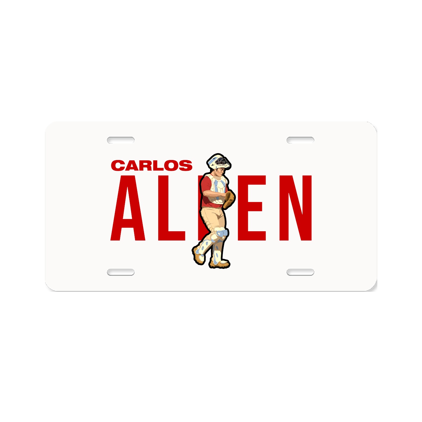 License Plate — Player Name in Classic