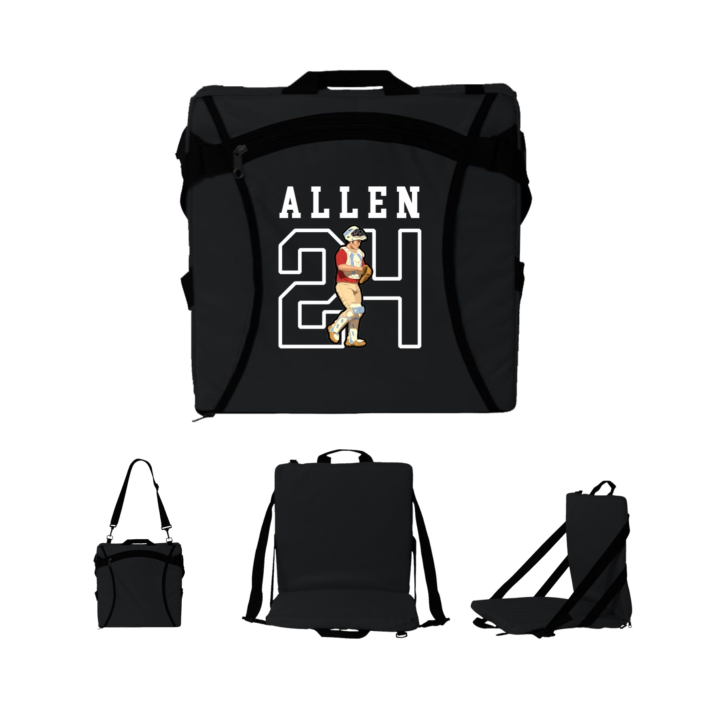 Folding Stadium Seat — Shirsey in Black