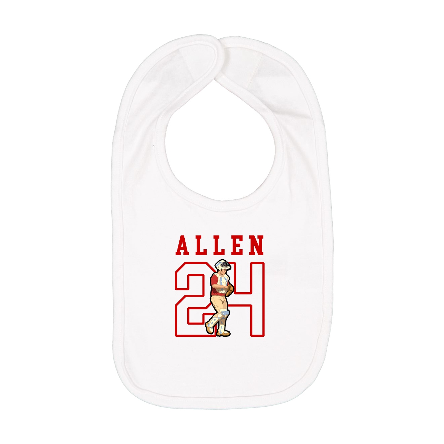 Infant Bib — Shirsey in White