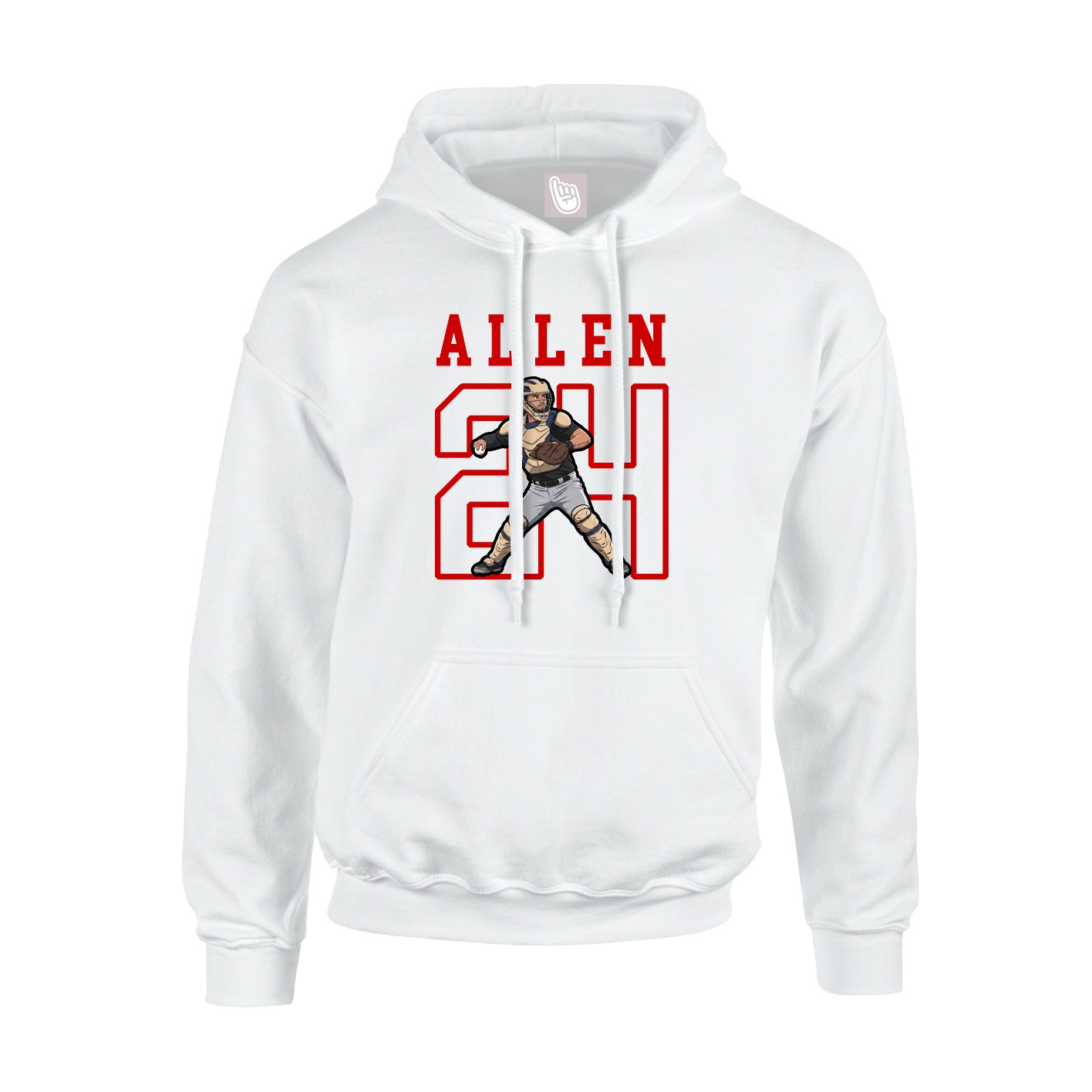 Hoodie — Shirsey in White