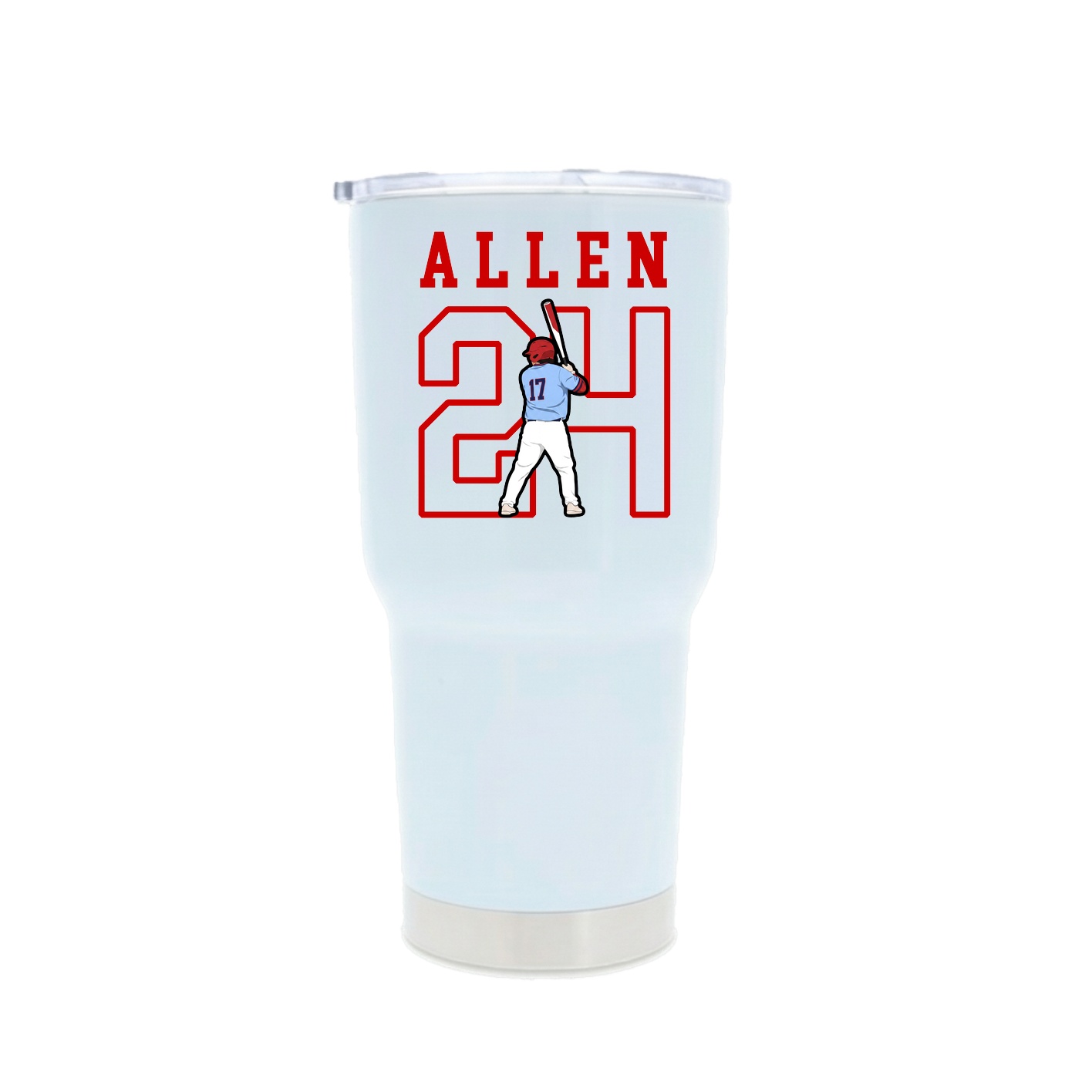 30oz Stainless Steel Tumbler — Shirsey in White