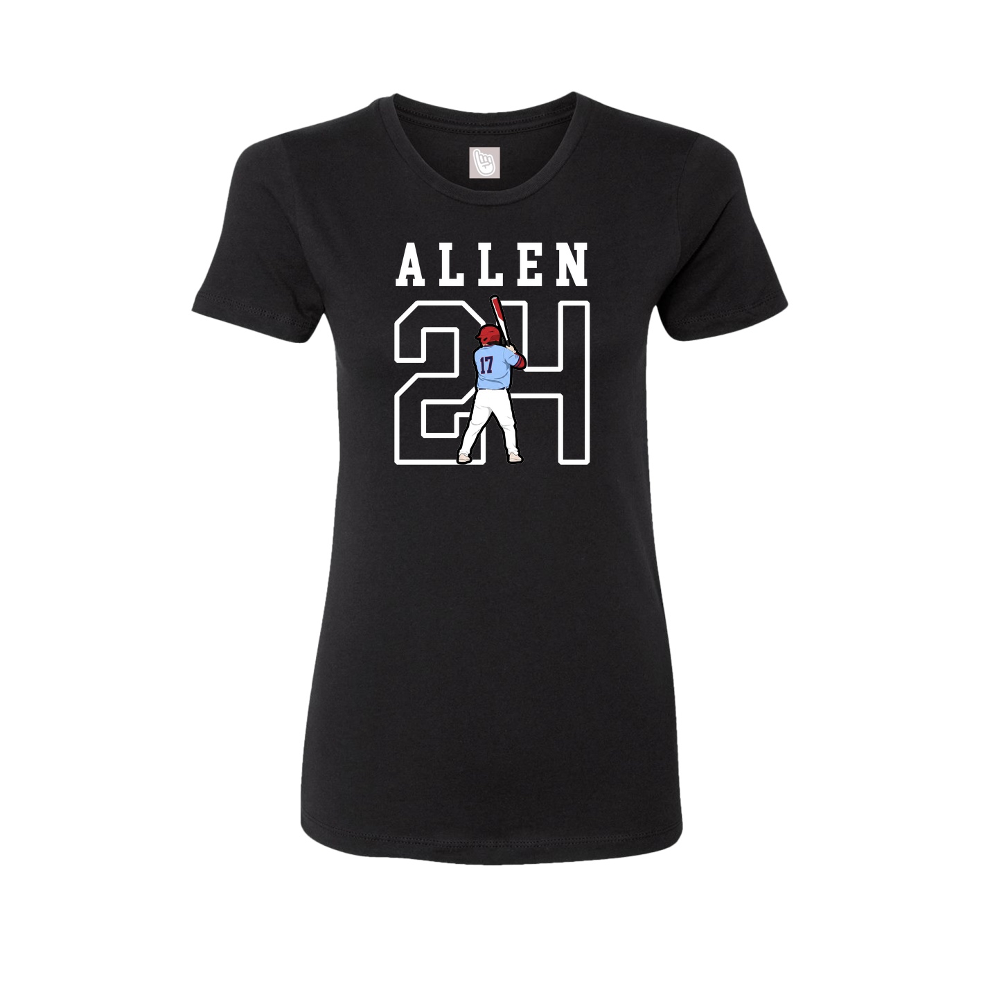 Fitted Women's Tee — Shirsey in Black