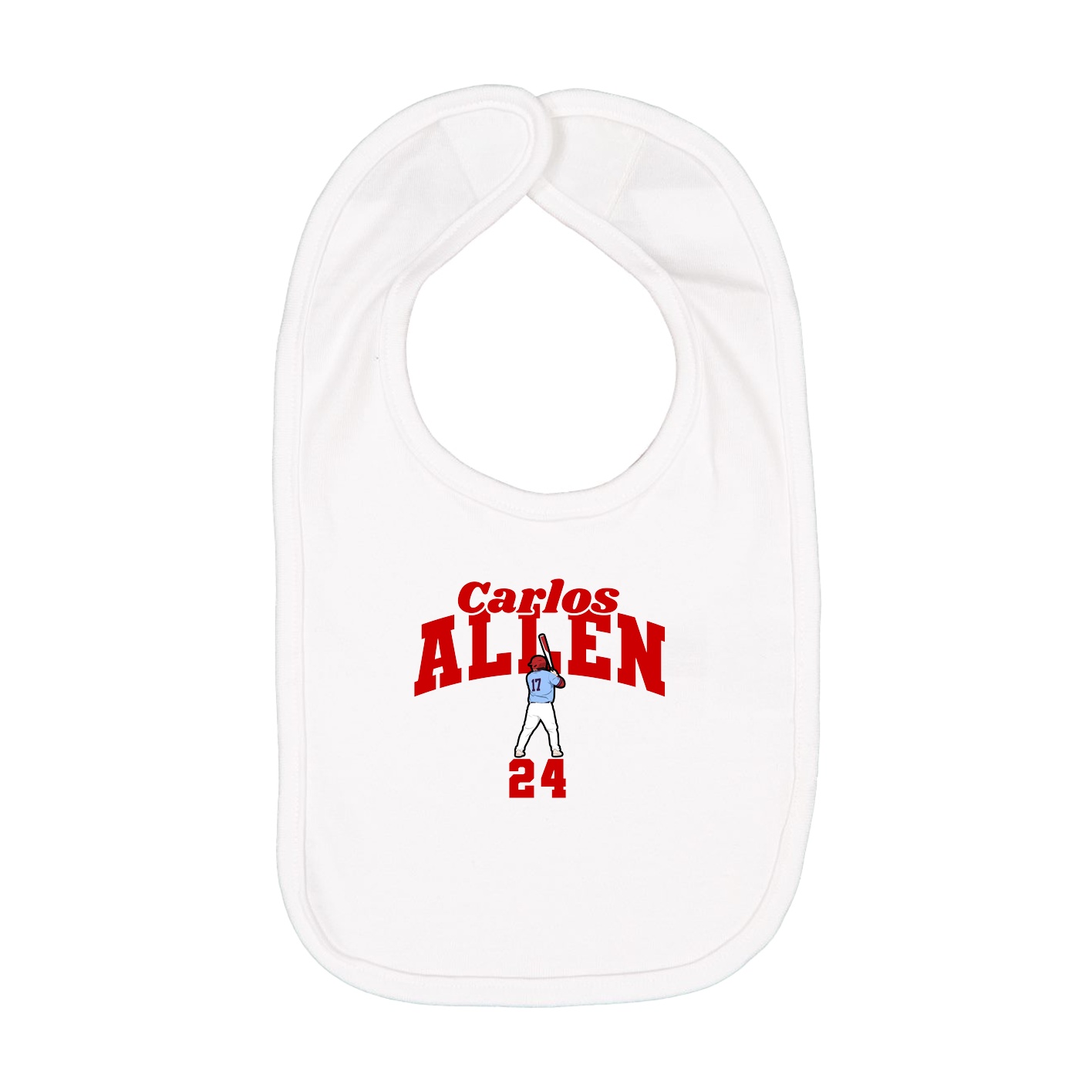 Infant Bib — Signature Arch in White