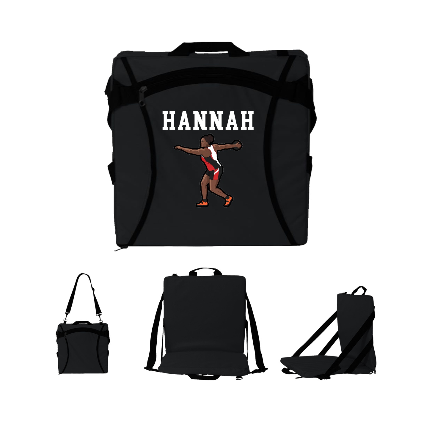 Folding Stadium Seat — Shirsey in Black