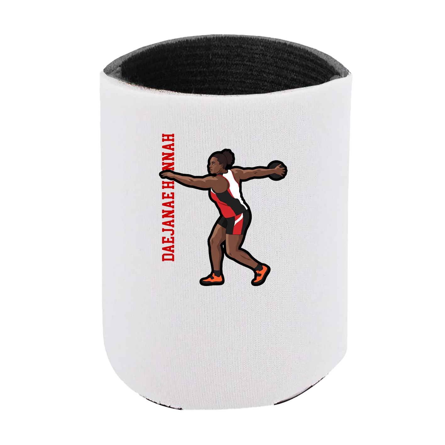 Can Holder — Name Vertical in White