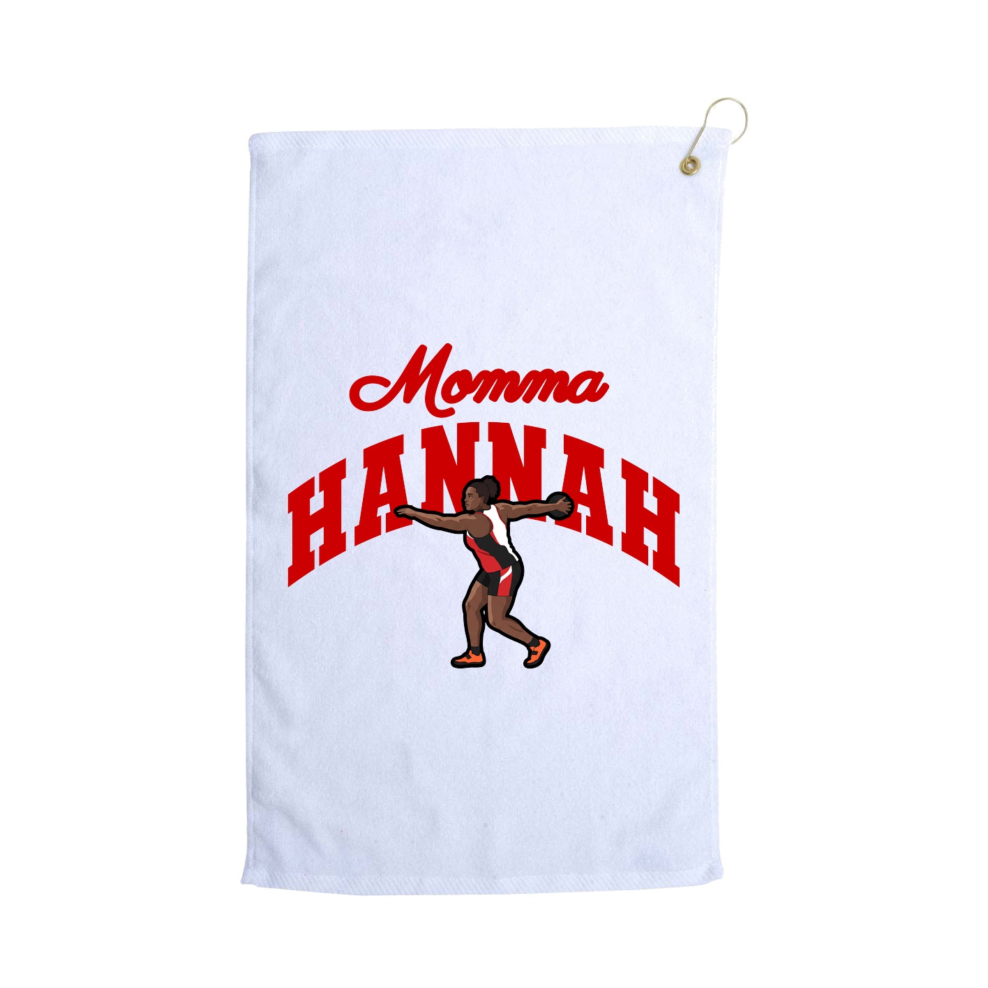 Golf Towel — Mothers Day Arch in White