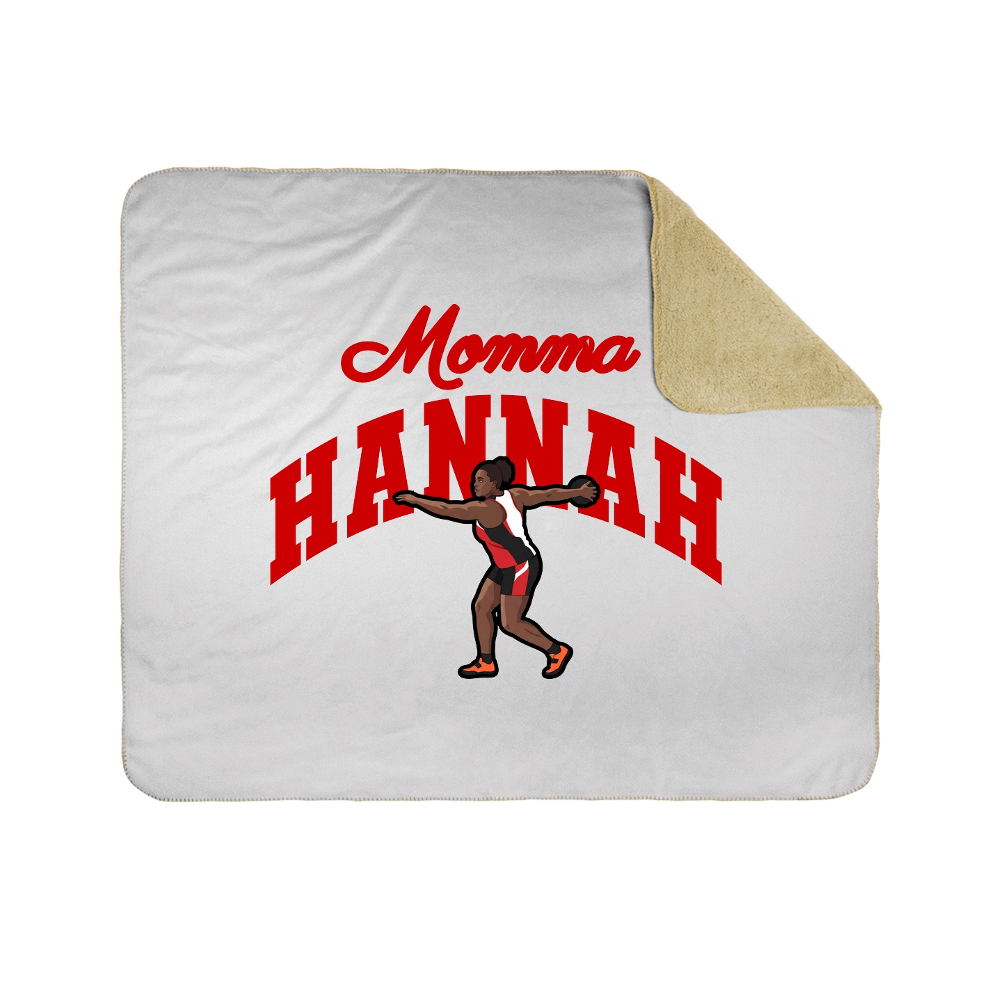 Throw Blanket — Mothers Day Arch in White