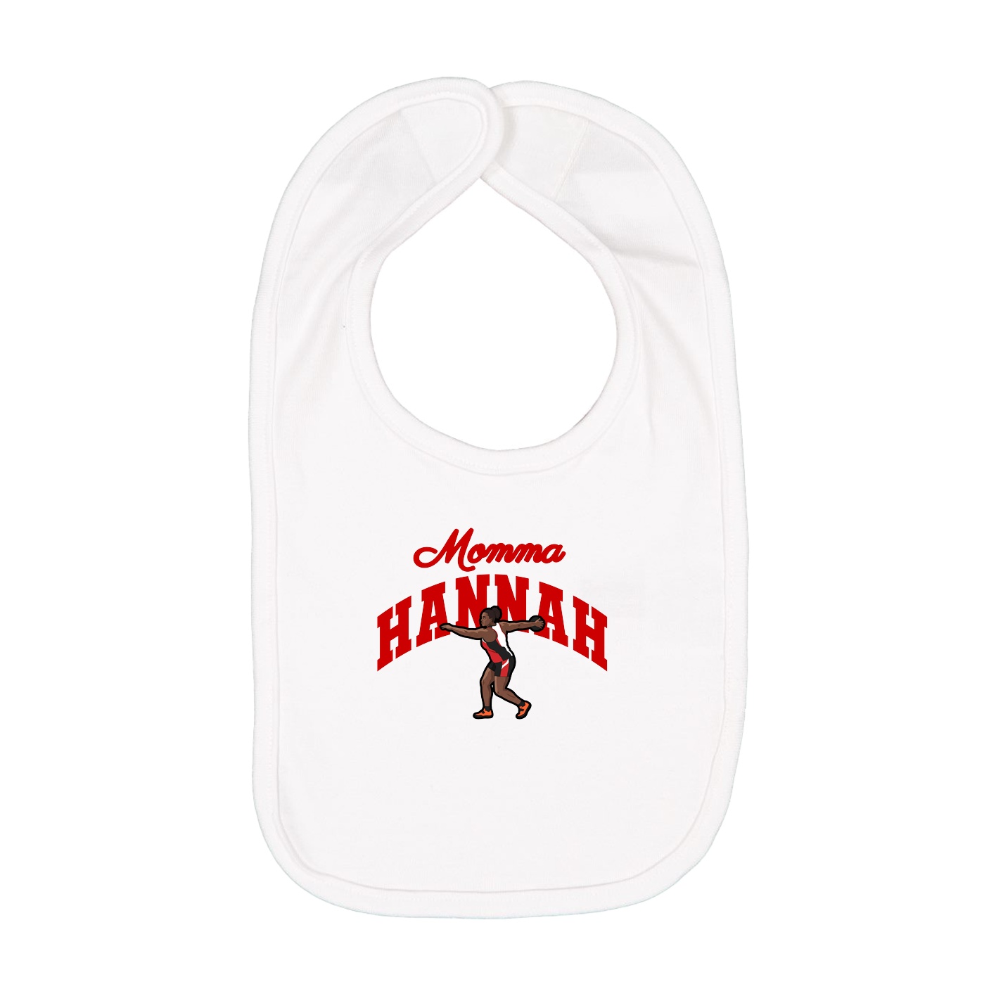 Infant Bib — Mothers Day Arch in White