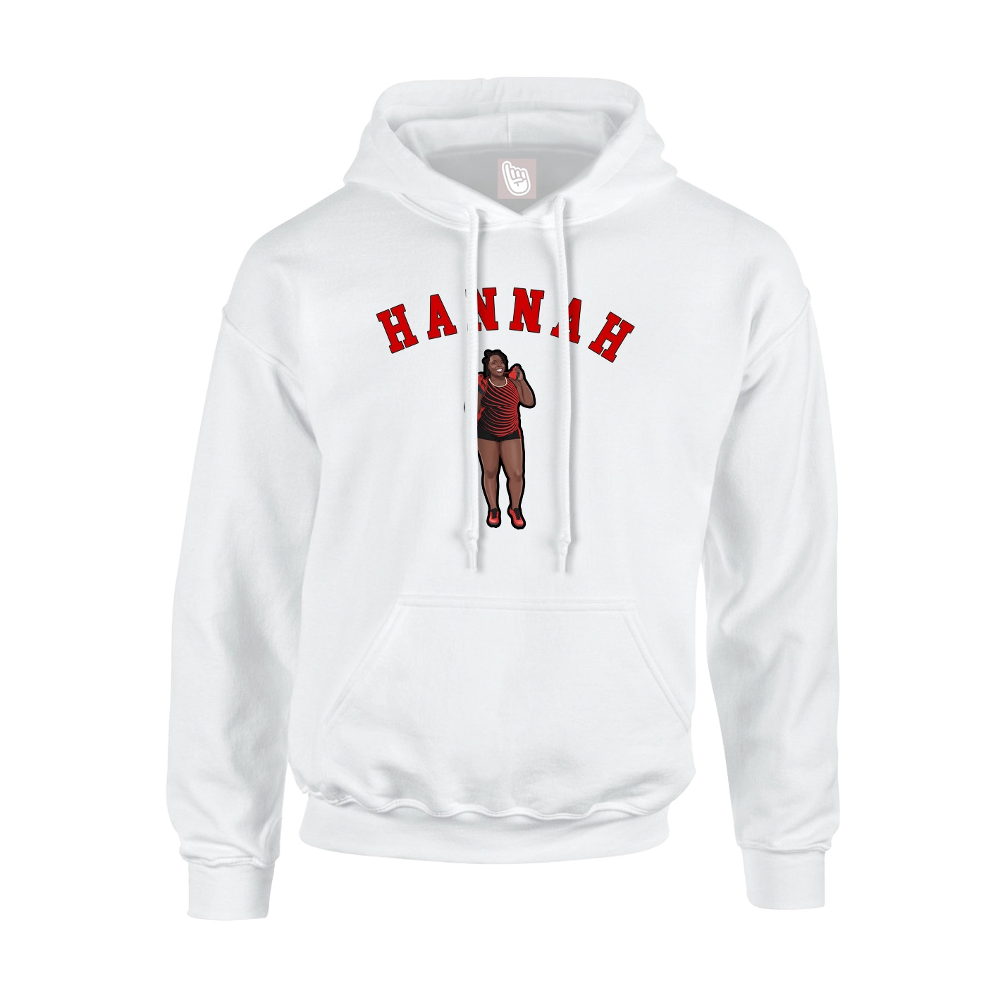 Youth Hoodie — Shirsey Arch in White