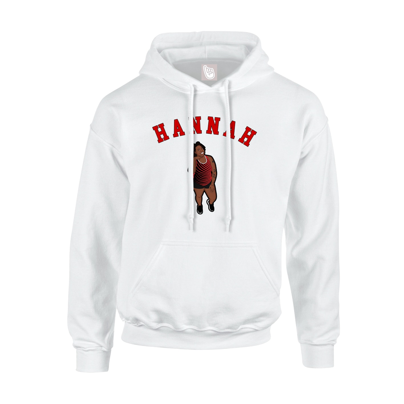Youth Hoodie — Shirsey Arch in White