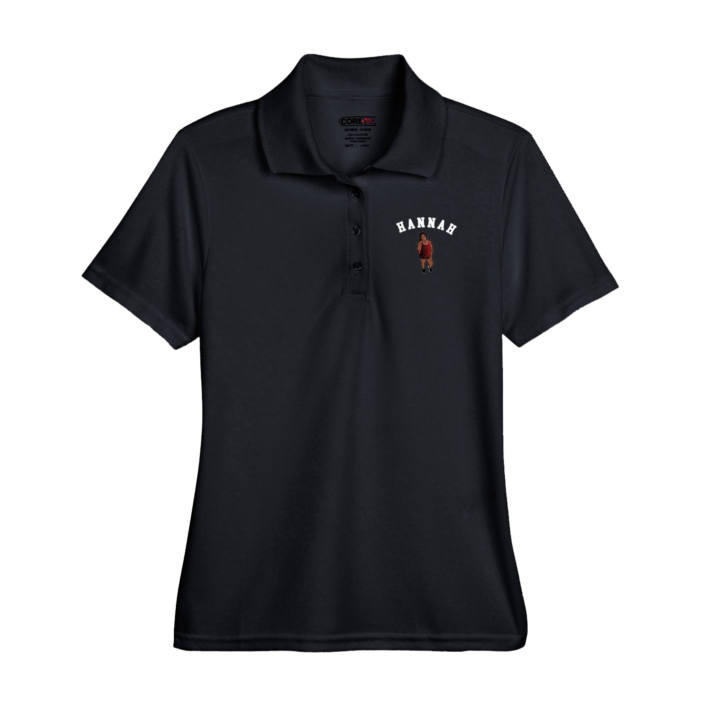 Performance Polo — Shirsey Arch in Black