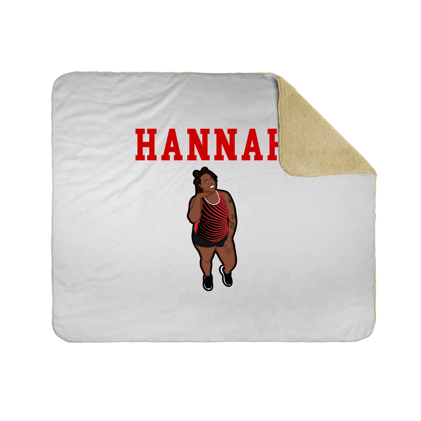 Throw Blanket — Shirsey in White