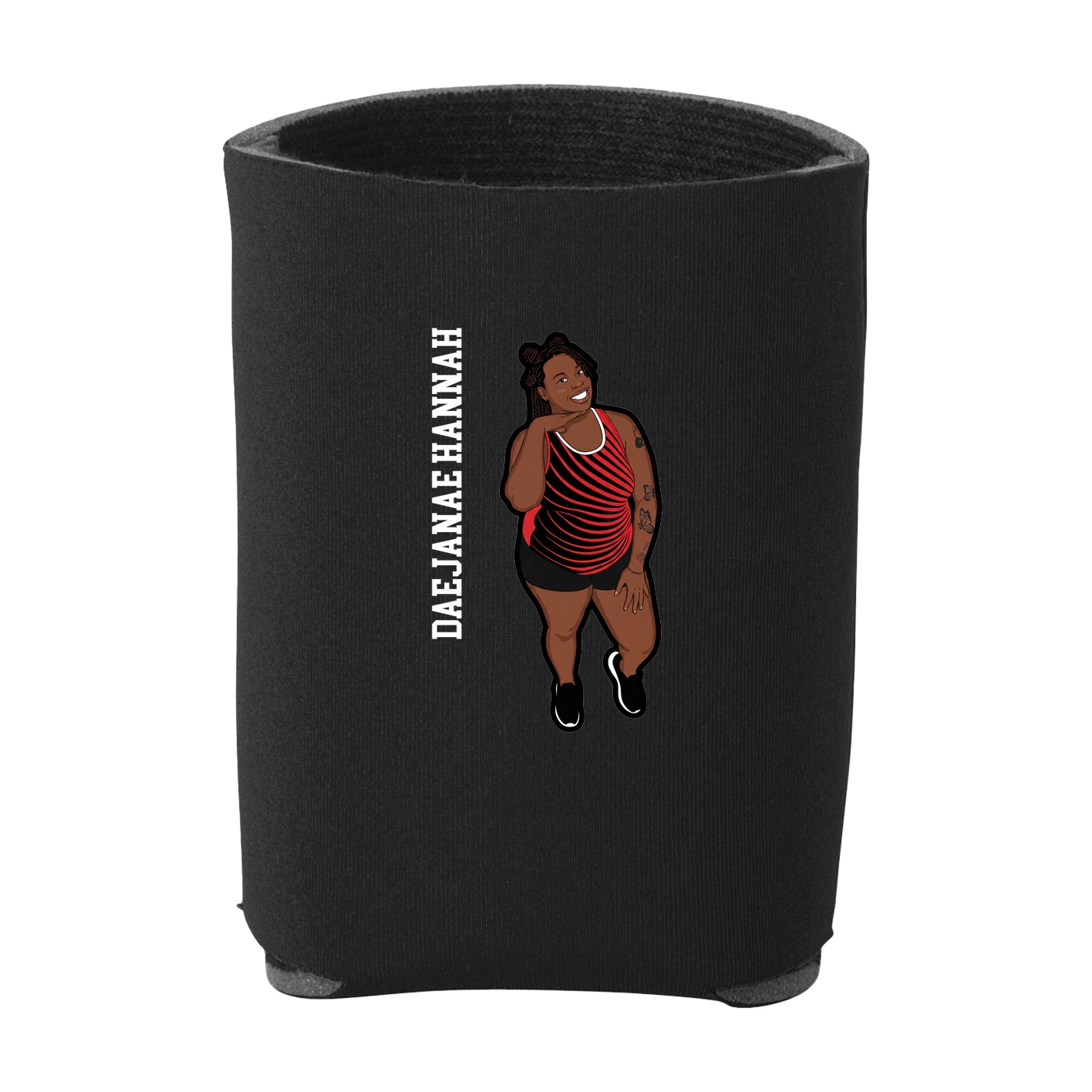 Can Holder — Name Vertical in Black