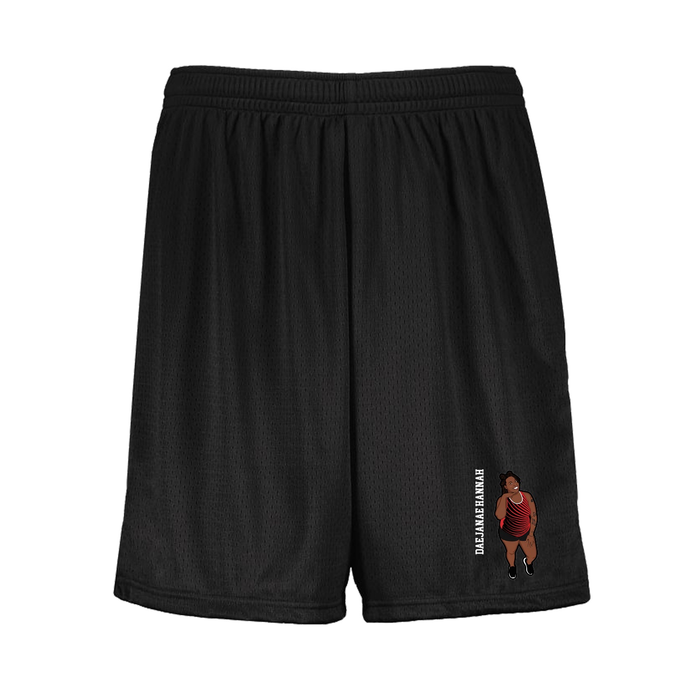 Shorts — Name Vertical in Black