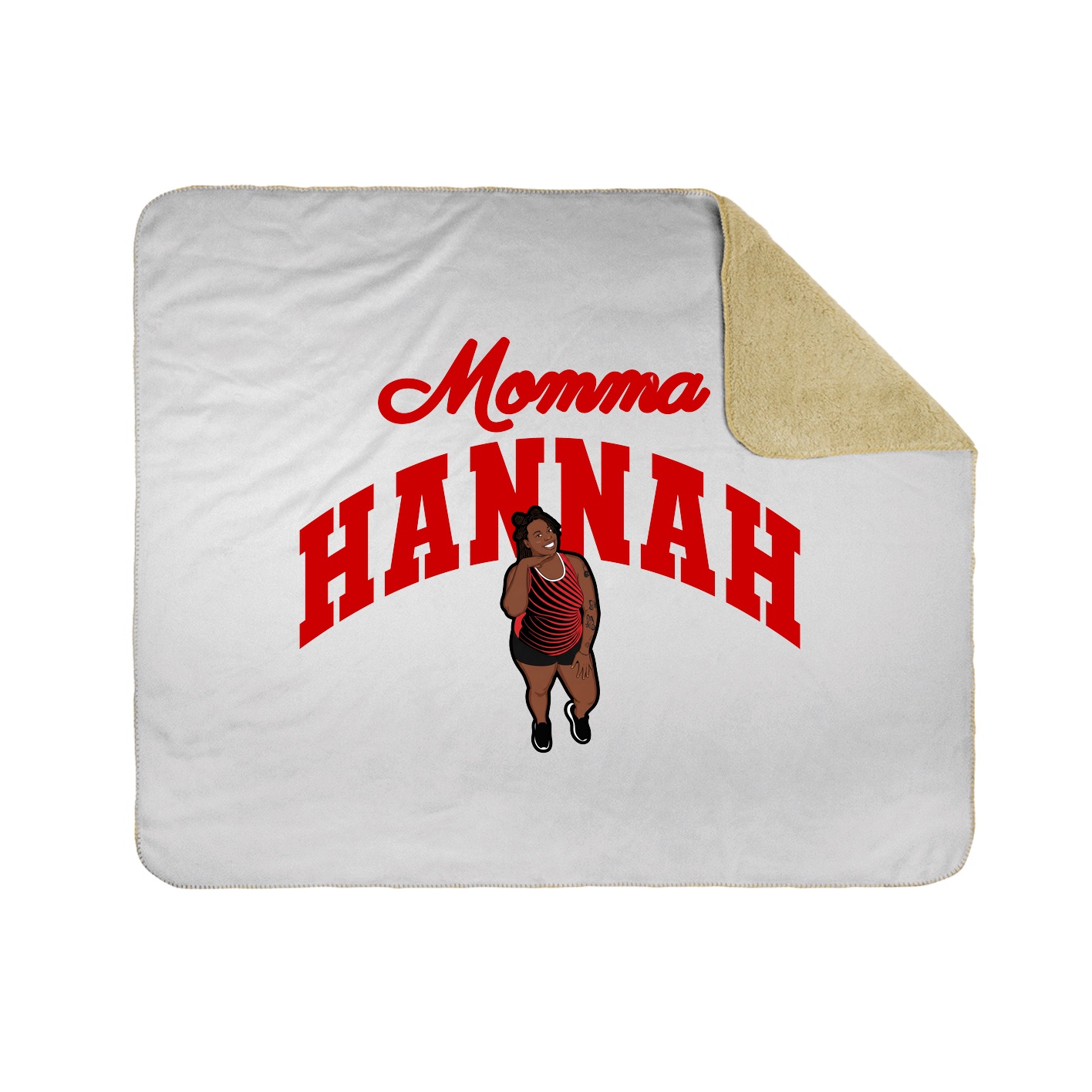 Throw Blanket — Mothers Day Arch in White