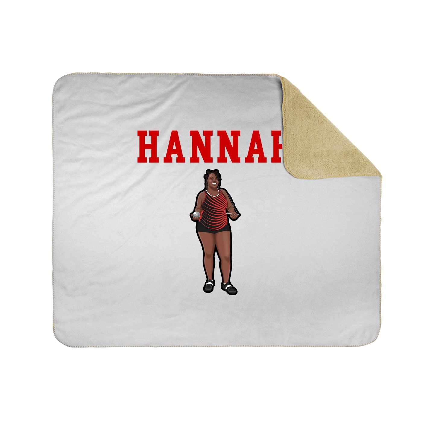 Throw Blanket — Shirsey in White