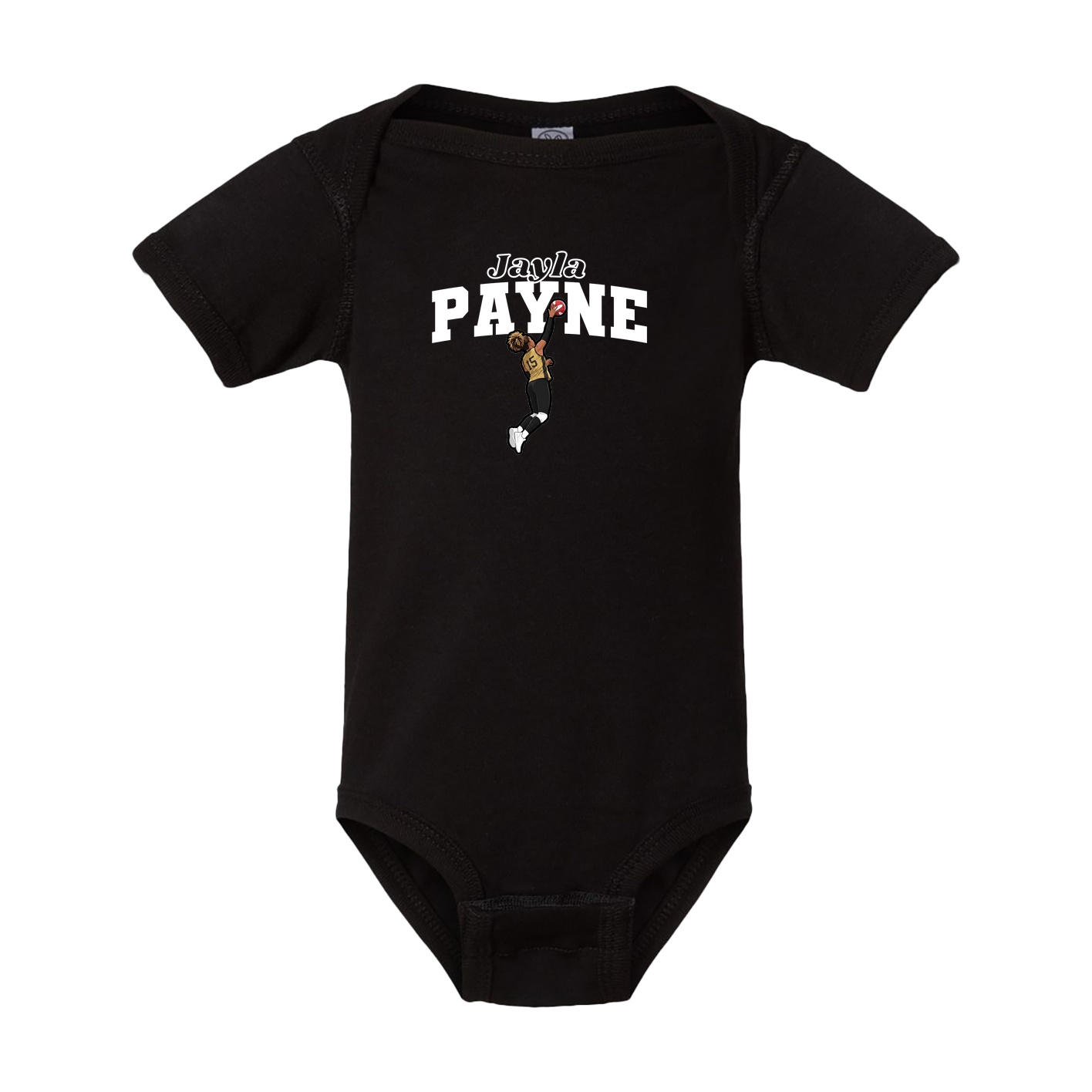 Baby Onesie — Name Arch in Black