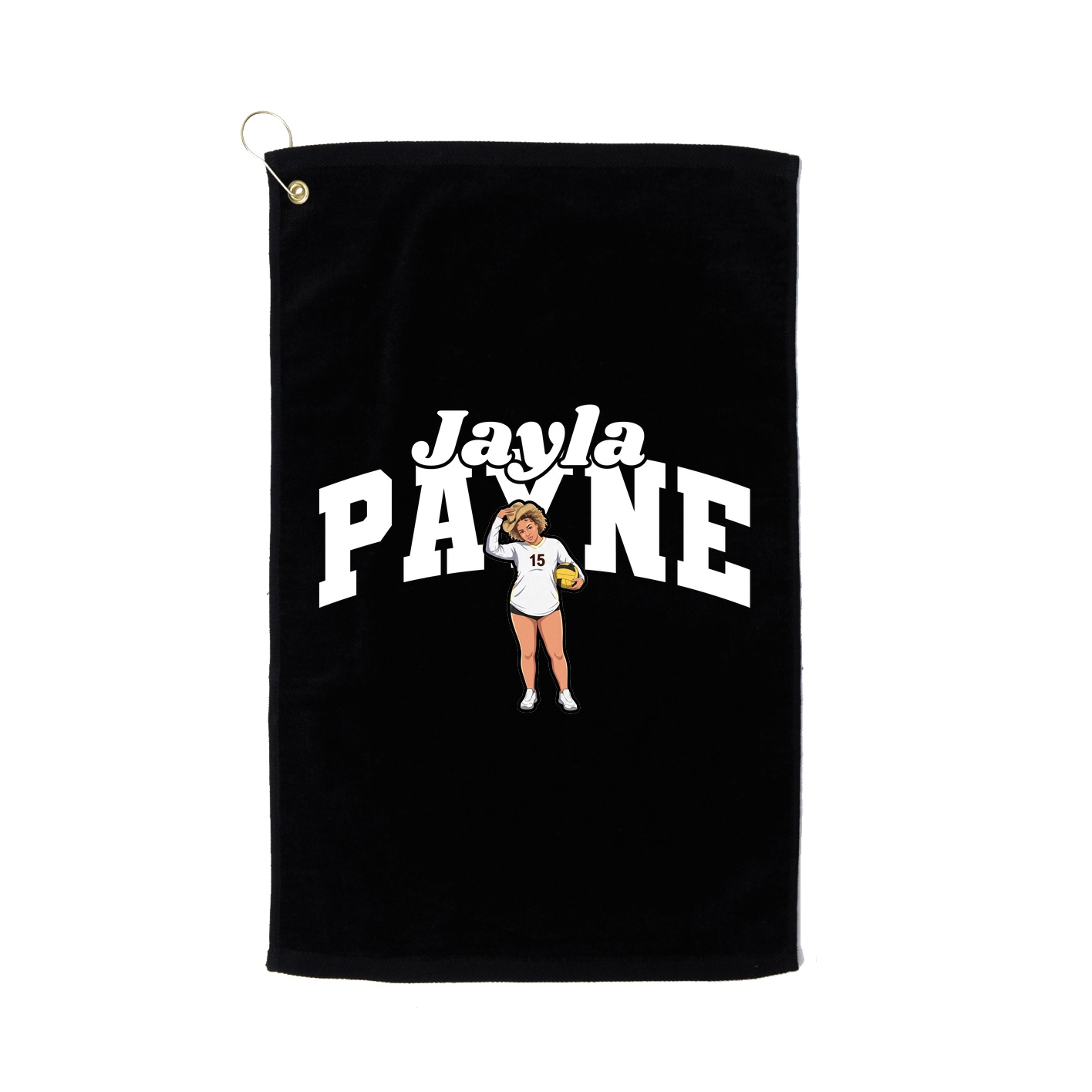 Golf Towel — Signature Arch in Black