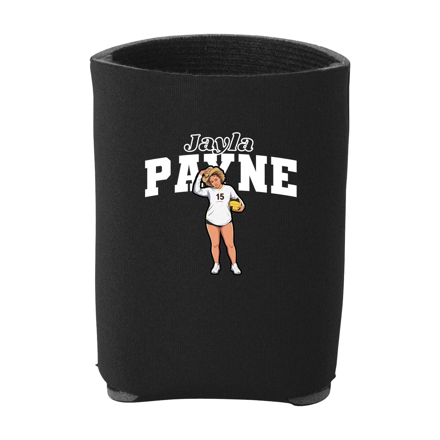 Can Holder — Name Arch in Black