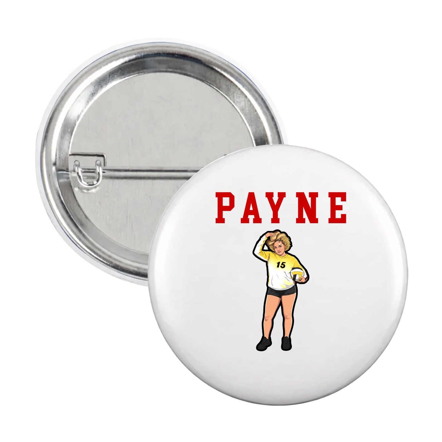 Game Day Button — Shirsey in White