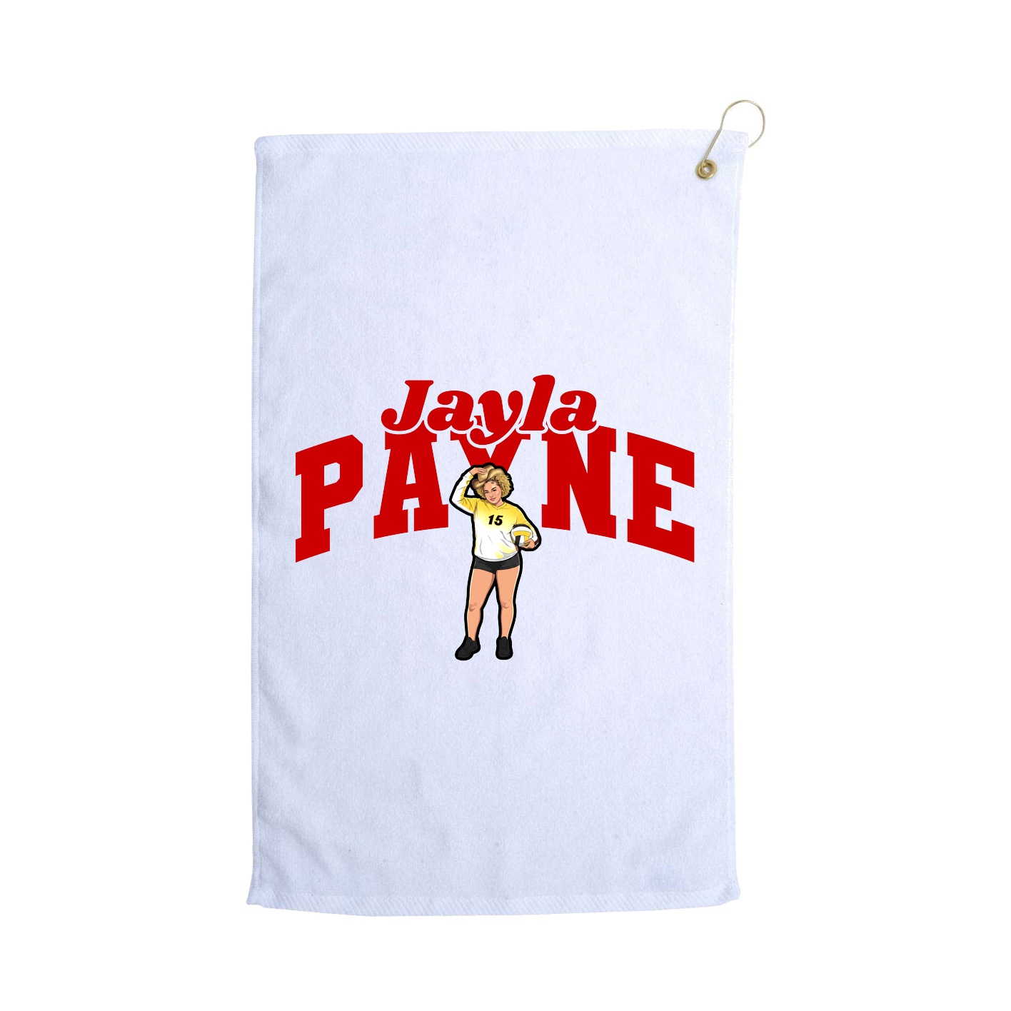 Golf Towel — Signature Arch in White