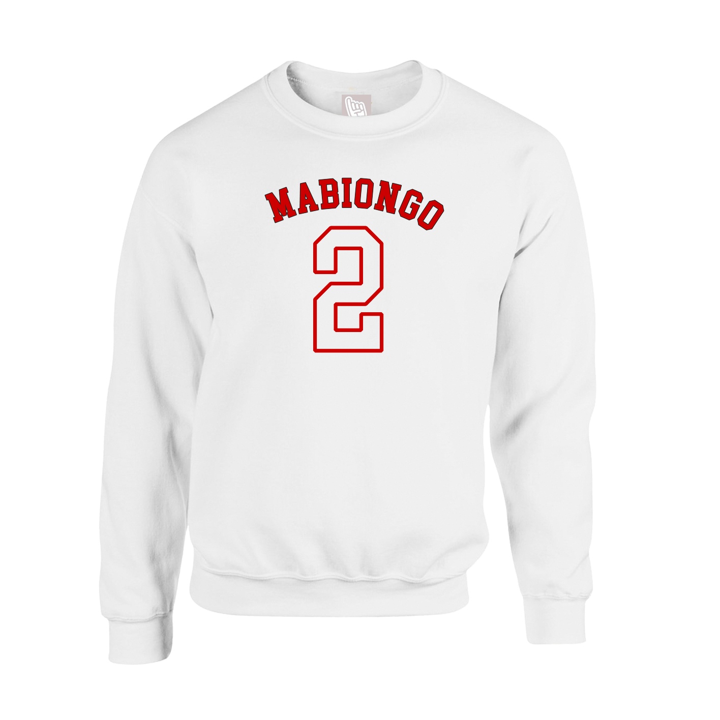 Fleece Crew — Shirsey Arch in White