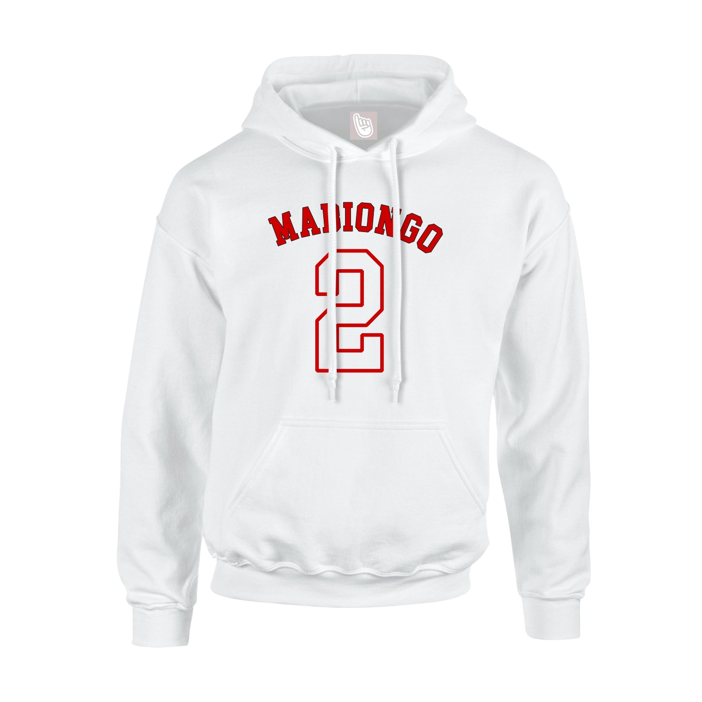 Youth Hoodie — Shirsey Arch in White