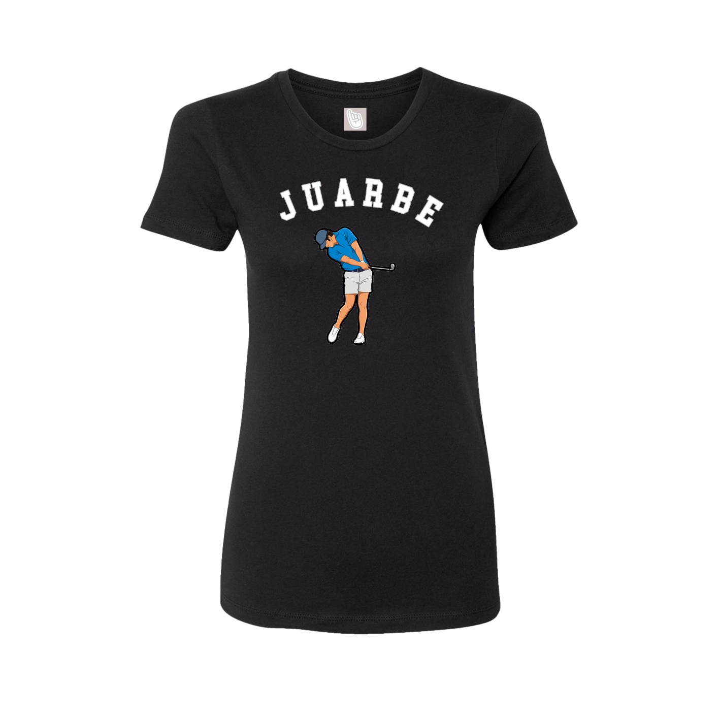 Fitted Women's Tee — Shirsey Arch in Black