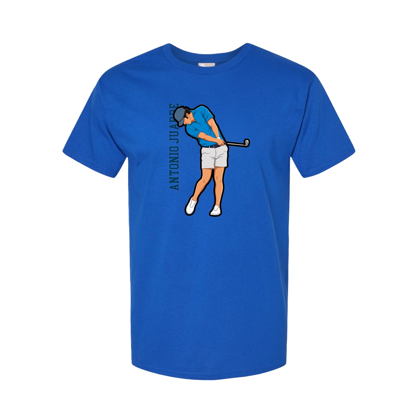 Tee — Name Vertical in Royal
