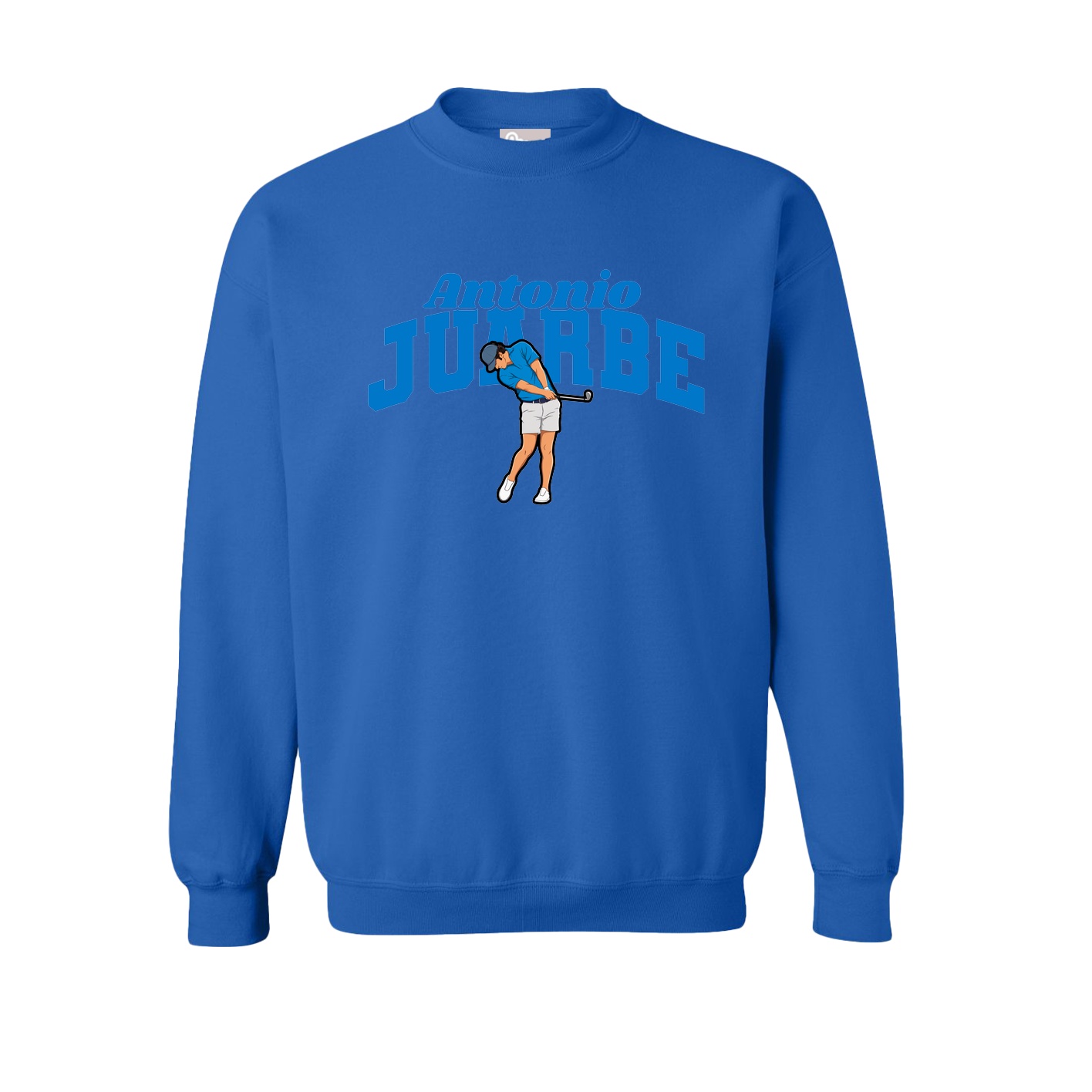 Fleece Crew — Signature Arch in Royal