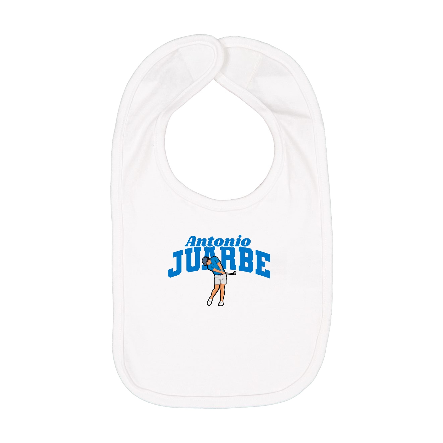 Infant Bib — Signature Arch in White