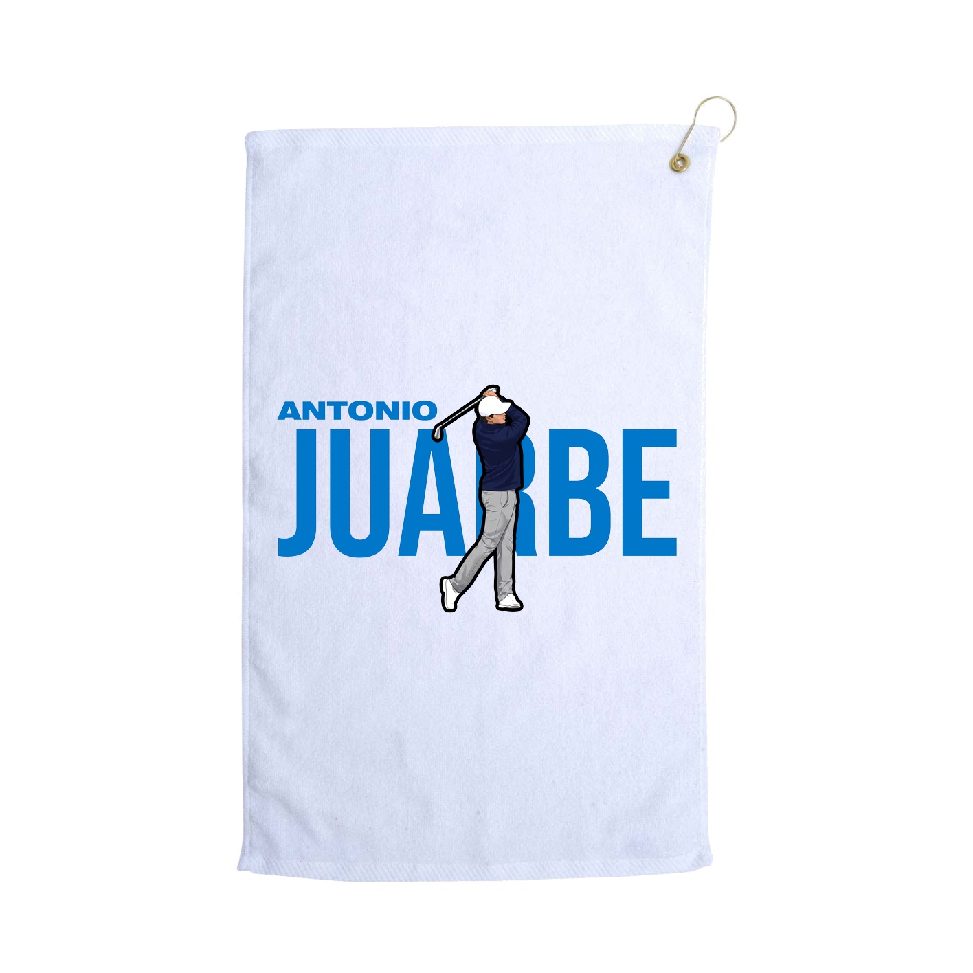 Golf Towel — Player Name in White