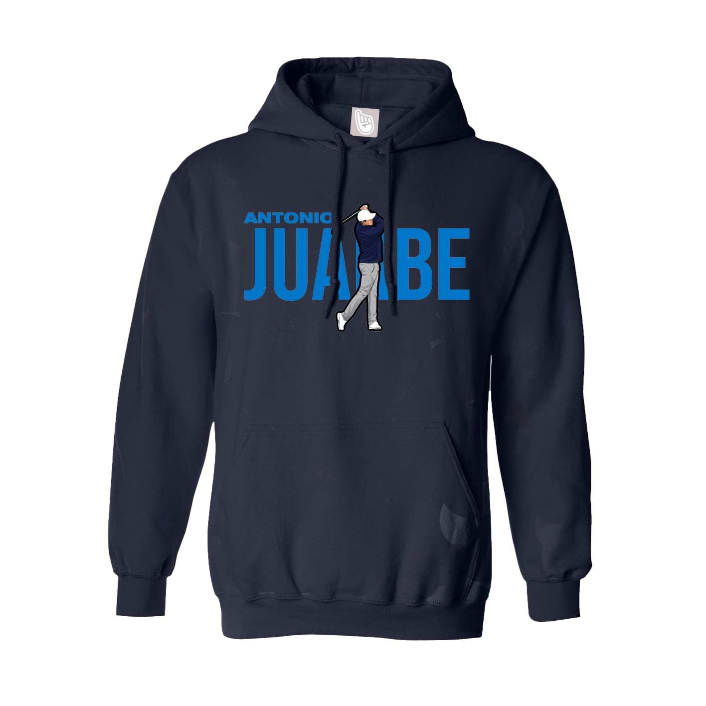 Youth Hoodie — Player Name in Navy