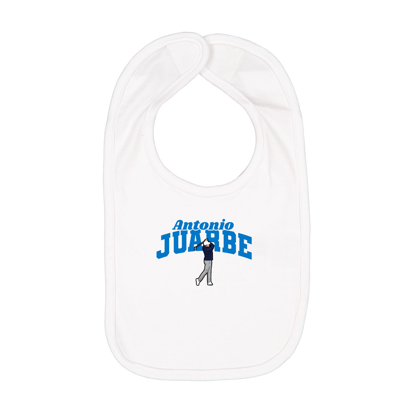 Infant Bib — Signature Arch in White
